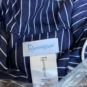 New Kids Blue White Striped PJ Set